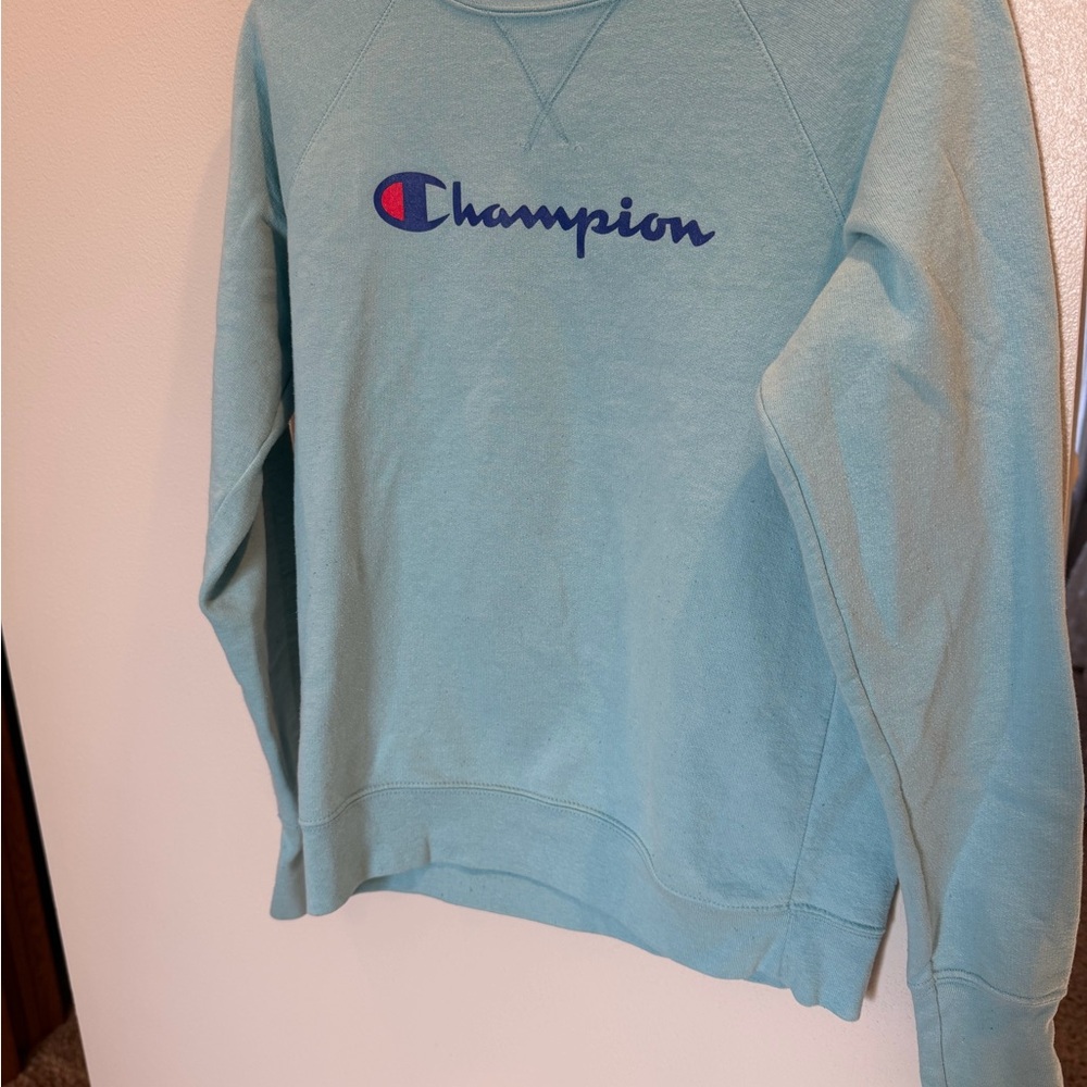 Champion Light Blue Crewneck Sweatshirt